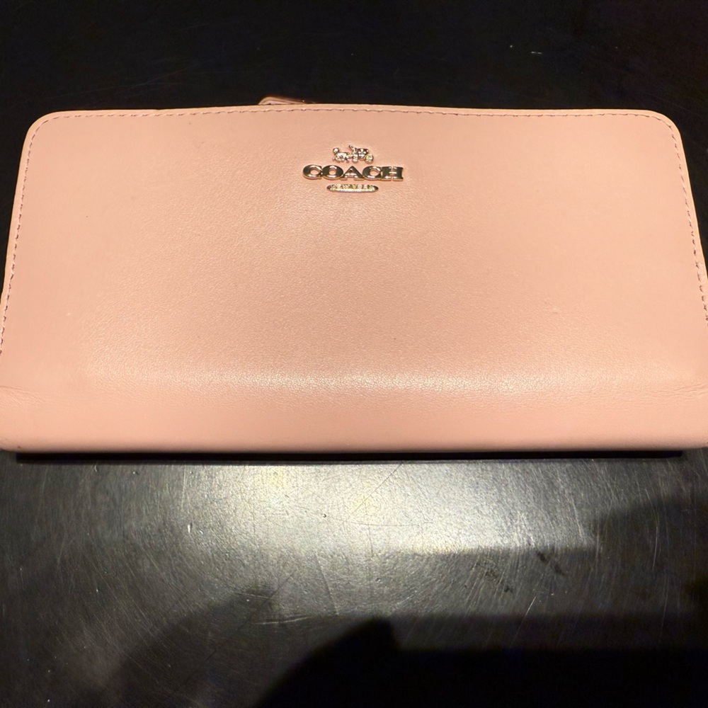 Coach Blush Pink Leather Wallet